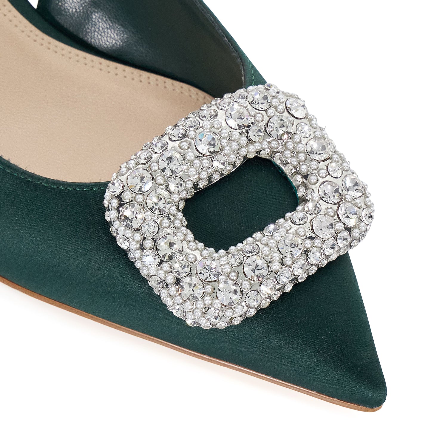 CENTREPIECE GREEN SATIN